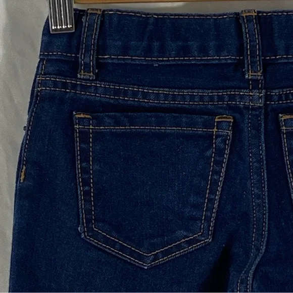 The Children’s Place Girl Skinny Dark Blue Jeans Waist Adjustable Band Size 6 - Picture 14 of 16